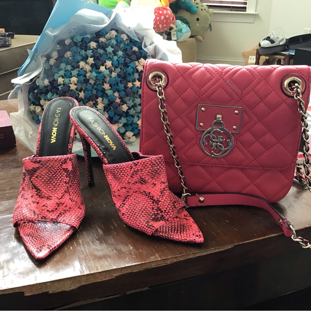 Fashion Nova Open Toe Slip-On Heels